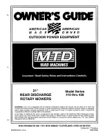 Yard Machines 410 thru 458 Owner'S Manual preview