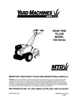 Yard Machines 450 Series Instructions Manual preview