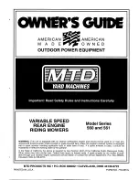 Preview for 1 page of Yard Machines 560 Series Owner'S Manual