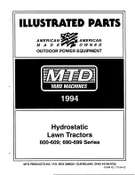 Preview for 1 page of Yard Machines 600-609 Illustrated Parts List