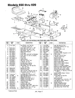 Preview for 17 page of Yard Machines 690-699 Series Illustrate Parts List