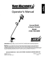 Yard Machines 770-10584 41AD-Y28-G000 Operator'S Manual preview