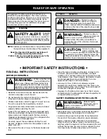 Preview for 3 page of Yard Machines LT31CSH Operator'S Manual