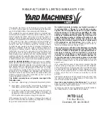 Предварительный просмотр 18 страницы Yard Machines MCT333601 Operator'S Manual