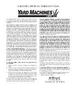 Предварительный просмотр 36 страницы Yard Machines MCT333601 Operator'S Manual