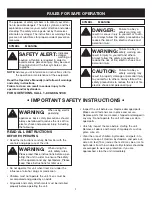 Preview for 3 page of Yard Machines MTD1400K Operator'S Manual