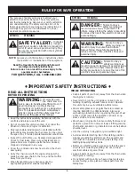 Preview for 3 page of Yard Machines MTD1425NAV Operator'S Manual