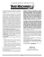 Preview for 49 page of Yard Machines MTD1425NAV Operator'S Manual