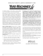 Preview for 14 page of Yard Machines Snow Fox 31A-040-000 Operator'S Manual