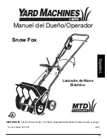 Предварительный просмотр 29 страницы Yard Machines Snow Fox 769-02495 Operator'S Manual