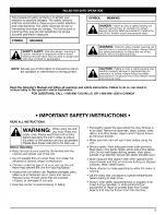 Preview for 3 page of Yard Machines Snow Fox Operator'S Manual