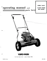 Yard-Man 1040-9 Operating Manual And Parts List preview