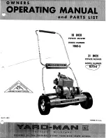 Yard-Man 1060-6 Operating Manual And Parts List preview