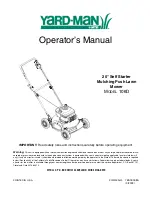 Preview for 1 page of Yard-Man 106D Operator'S Manual