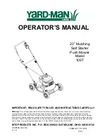 Yard-Man 109T Operator'S Manual preview