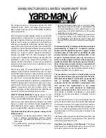 Preview for 18 page of Yard-Man 109T Operator'S Manual