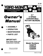 Yard-Man 120897R Owner'S Manual preview