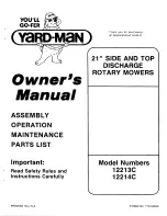 Yard-Man 12213C Owner'S Manual preview