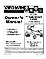 Yard-Man 131784G Owner'S Manual preview