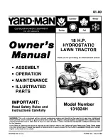 Yard-Man 131824H Owner'S Manual preview