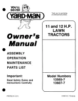 Предварительный просмотр 1 страницы Yard-Man 135607-7 Owner'S Manual