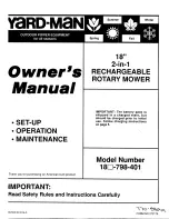 Yard-Man 18-798-401 Owner'S Manual preview