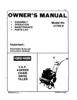 Yard-Man 21756-9 Owner'S Manual предпросмотр