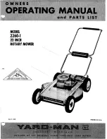 Yard-Man 2260-1 Owners Operating Manual And Parts List preview