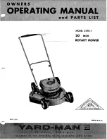 Yard-Man 2290-1 Owners Operating Manual And Parts List preview