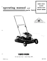 Yard-Man 2320-3 Operating Manual And Parts List предпросмотр