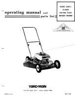 Yard-Man 2380-2 Operating Manual And Parts List preview