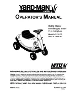 Yard-Man 247.270170 Operator'S Manual preview