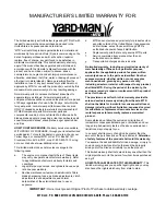 Preview for 20 page of Yard-Man 24A-061I401 Operator'S Manual