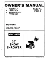 Yard-Man 31220-8 Owner'S Manual preview