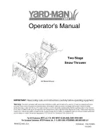 Yard-Man 31AE9P3I801 Operator'S Manual preview