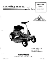 Yard-Man 3700-0 Operating Manual And Parts List preview