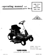 Yard-Man 3720-0 Operating Manual And Parts List preview