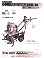 Yard-Man 5010-1 3 H.P. Owners Operating Manual And Parts List preview