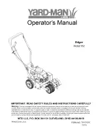 Preview for 1 page of Yard-Man 552 Operator'S Manual