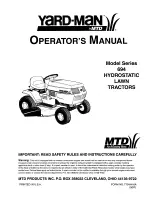 Yard-Man 694 Series Operator'S Manual предпросмотр