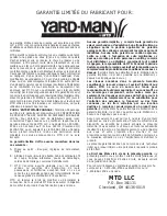 Preview for 32 page of Yard-Man 769-00857 Operator'S Manual