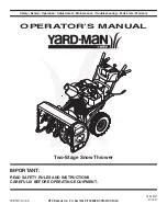 Preview for 1 page of Yard-Man 769-03247 Operator'S Manual