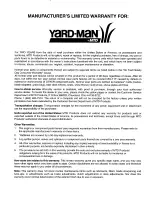 Предварительный просмотр 32 страницы Yard-Man 959 Series Owner'S Manual