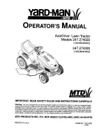 Yard-Man AutoDrive 247.274020 Operator'S Manual preview