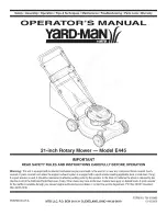 Yard-Man E445 Operator'S Manual preview