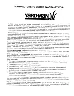 Предварительный просмотр 32 страницы Yard-Man Series 12A-979-401 Owner'S Manual