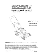 Yard-Man YARD-MAN Series 556 Operator'S Manual preview