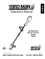 Yard-Man YM137 Operator'S Manual preview