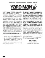 Preview for 18 page of Yard-Man YM141 Operator'S Manual