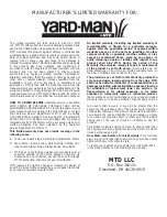 Preview for 20 page of Yard-Man YM1500 Operator'S Manual